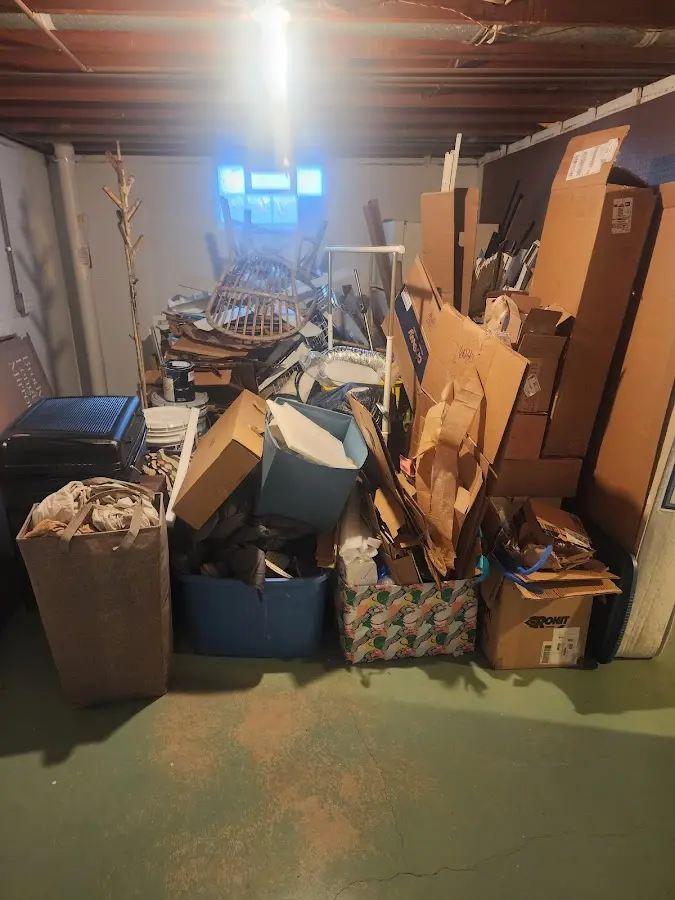 Roll-off dumpster container at job site for 40 Yard Dumpster Rental in Key Largo